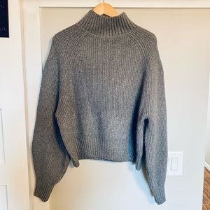H&M Wool Blend Mock Neck Sweater- Size Large